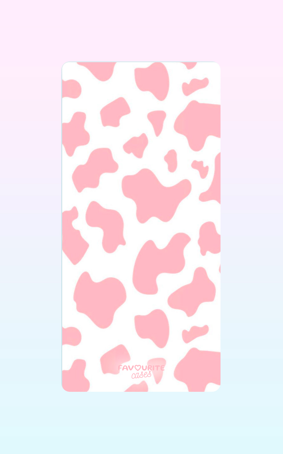 Pink Cow Print Handyhülle