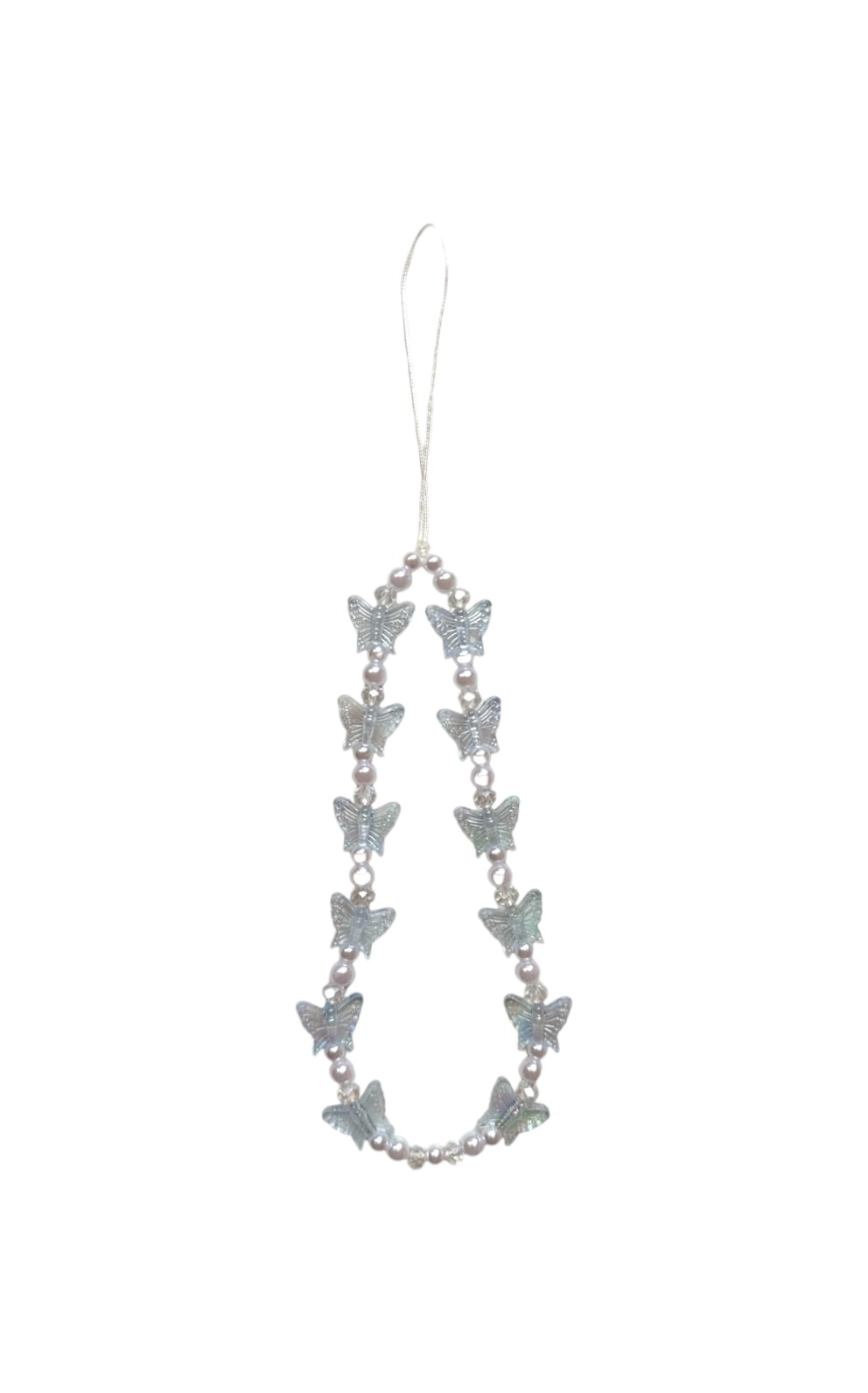 Handykette "Ice Blue Butterfly"