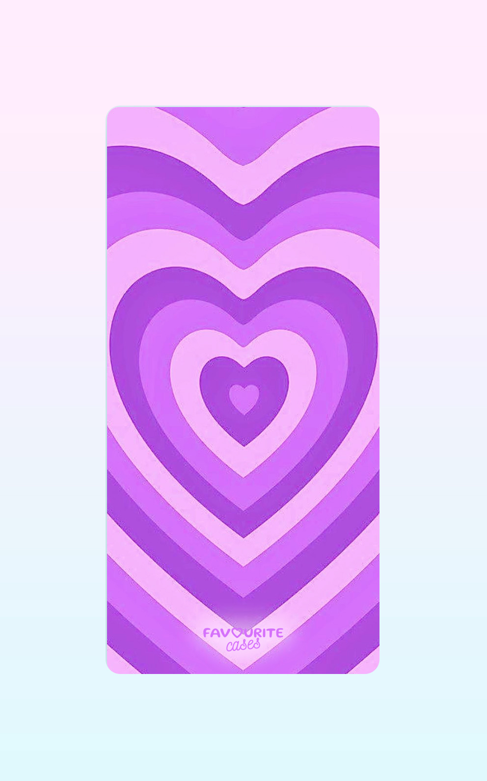 Purple Layered Heart Handyhülle