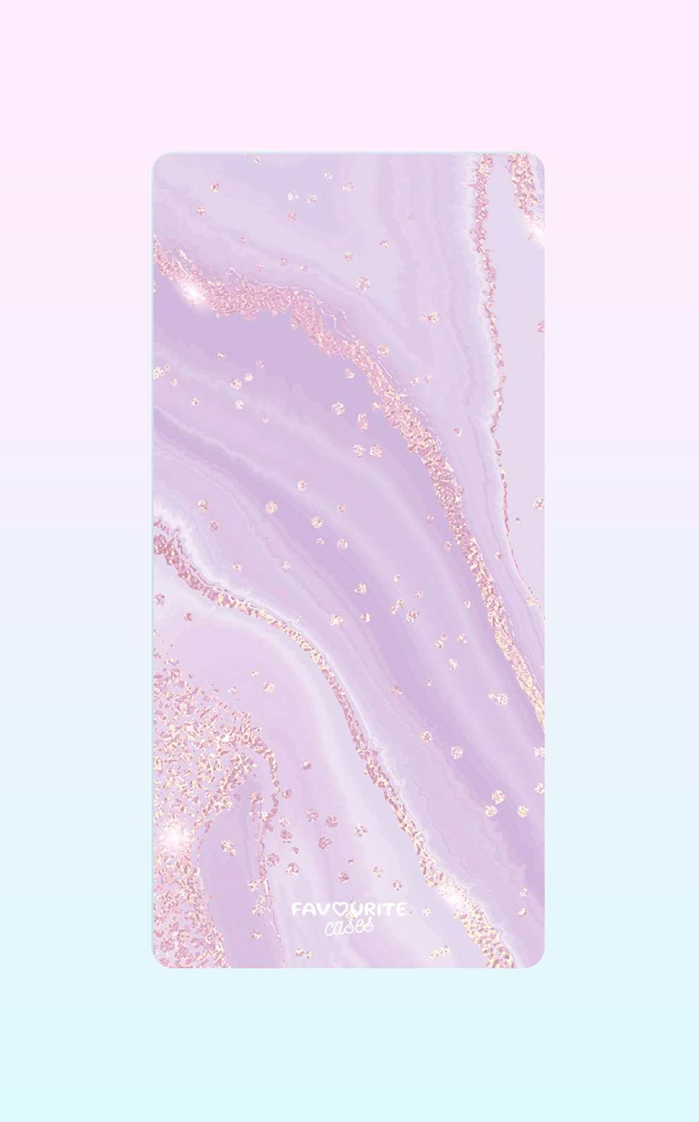 Purple And Golden Marble Handyhülle
