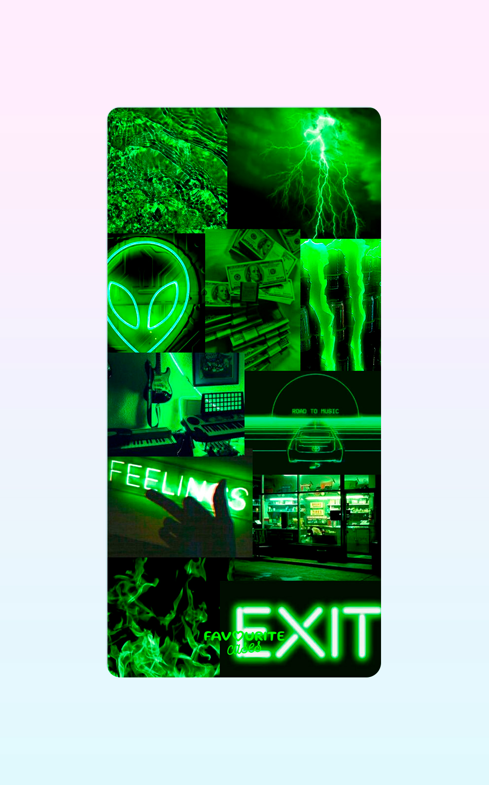 Green Collage Handyhülle