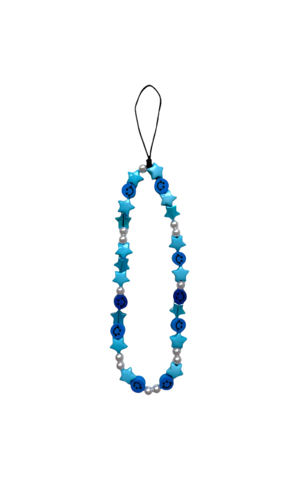 Handykette "Blue Smiley"