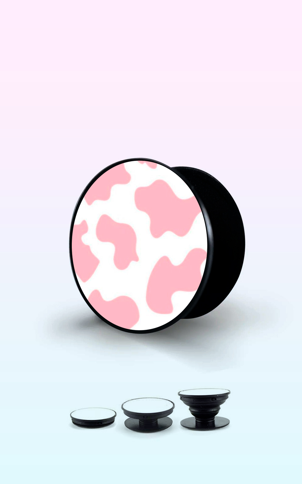 Pink Cow Print Handyhalterung