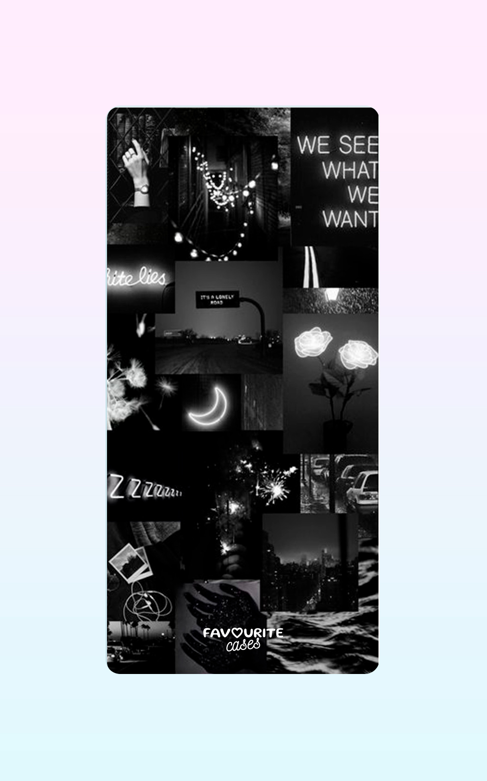 Black And White Collage Handyhülle