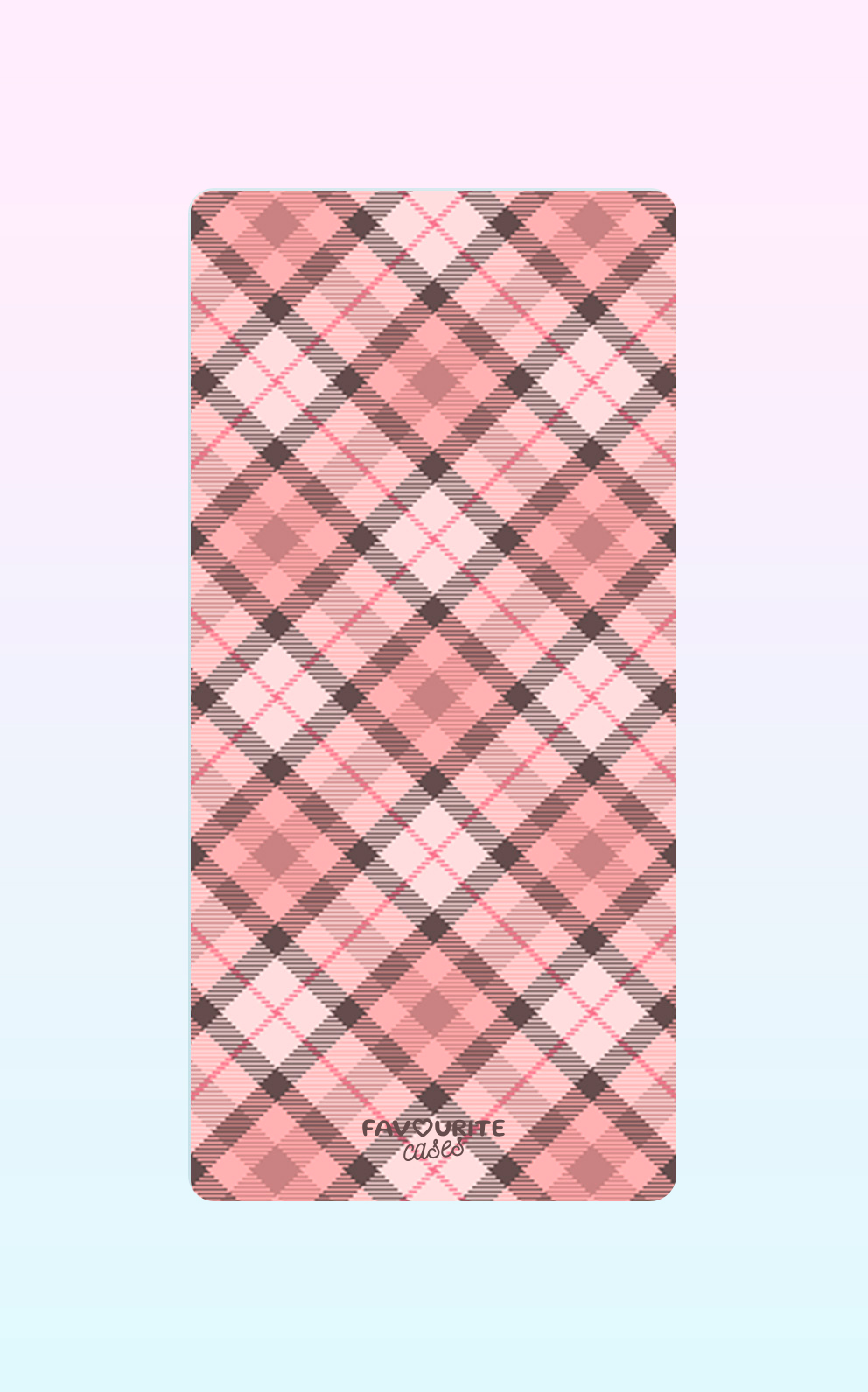 Light Pink Karo Handyhülle