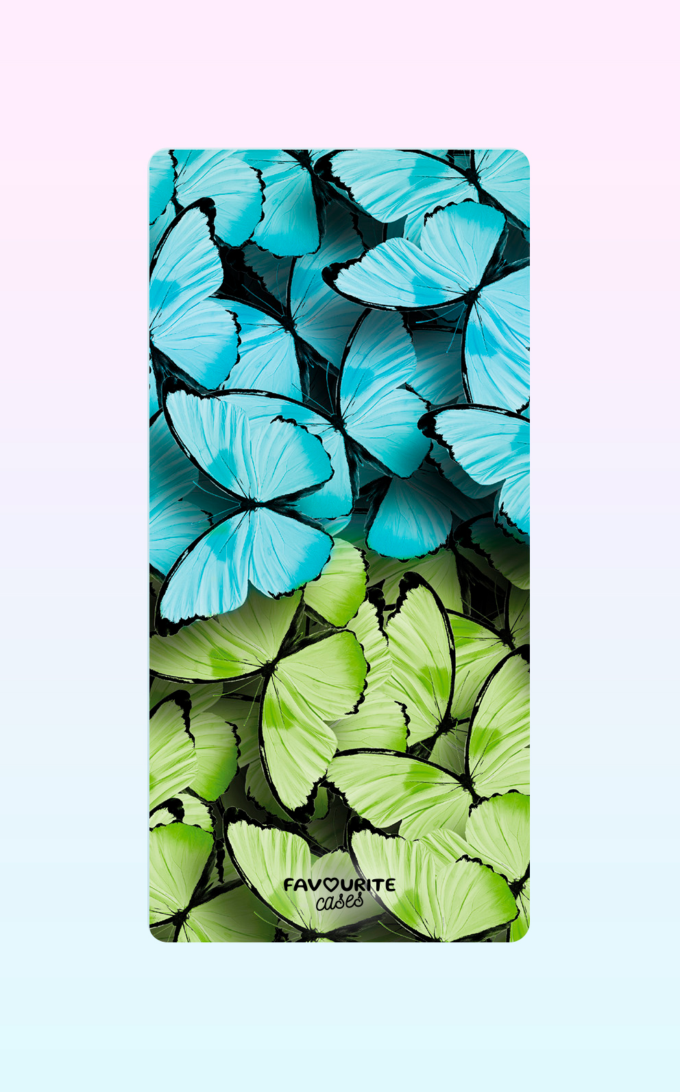 Blue And Green Butterfly Handyhülle