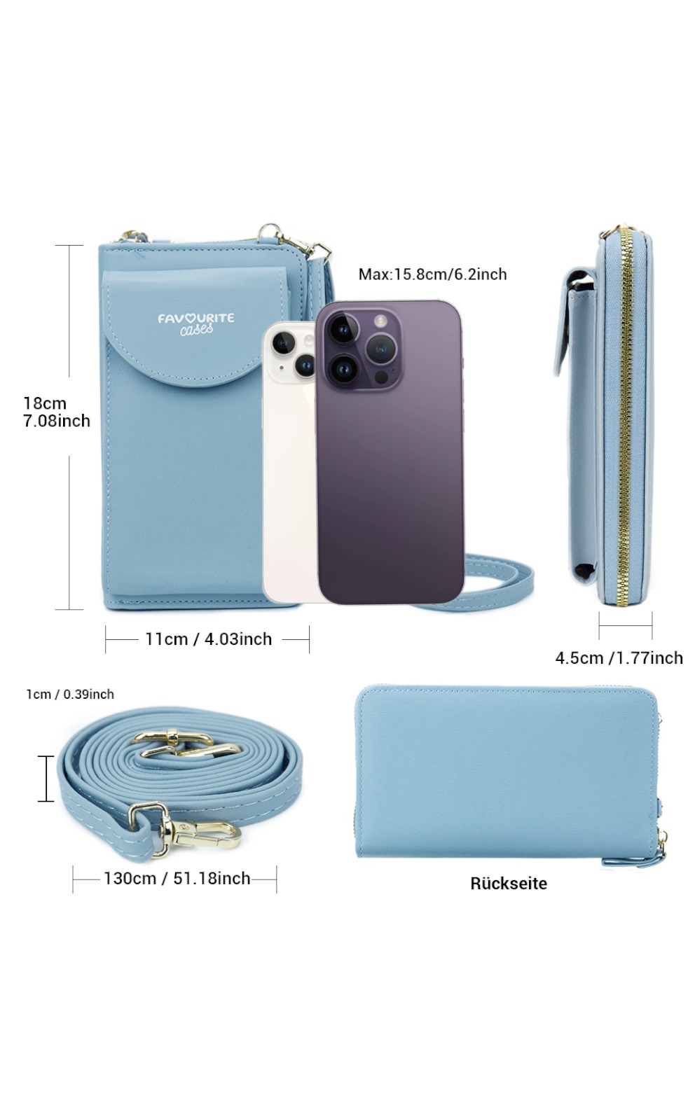 Handytasche "Hellblau"