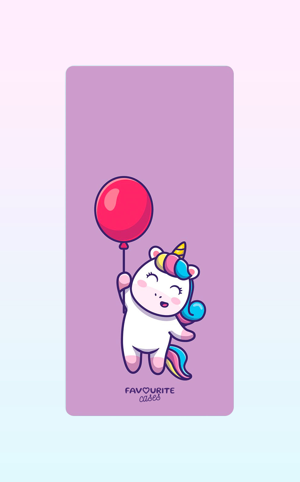 Unicorn Ballon Handyhülle