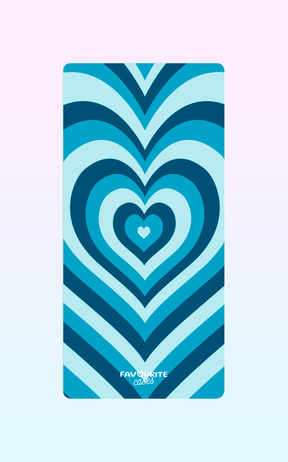 Blue Layered Heart Handyhülle