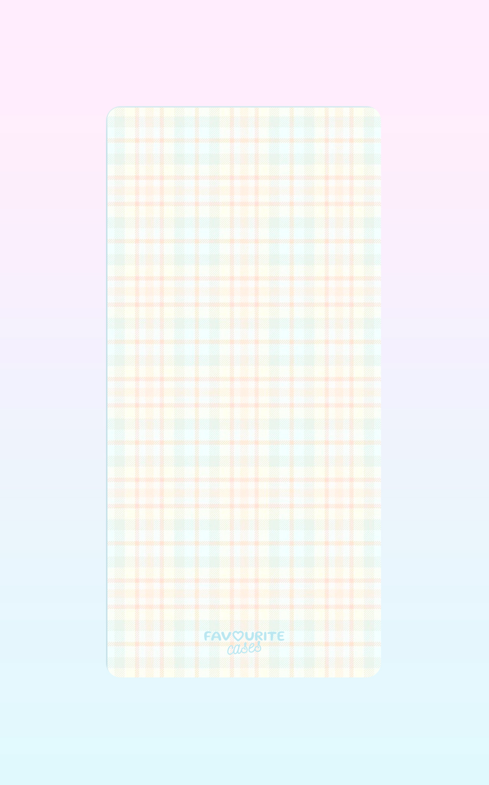 Pink And Blue Plaid Handyhülle