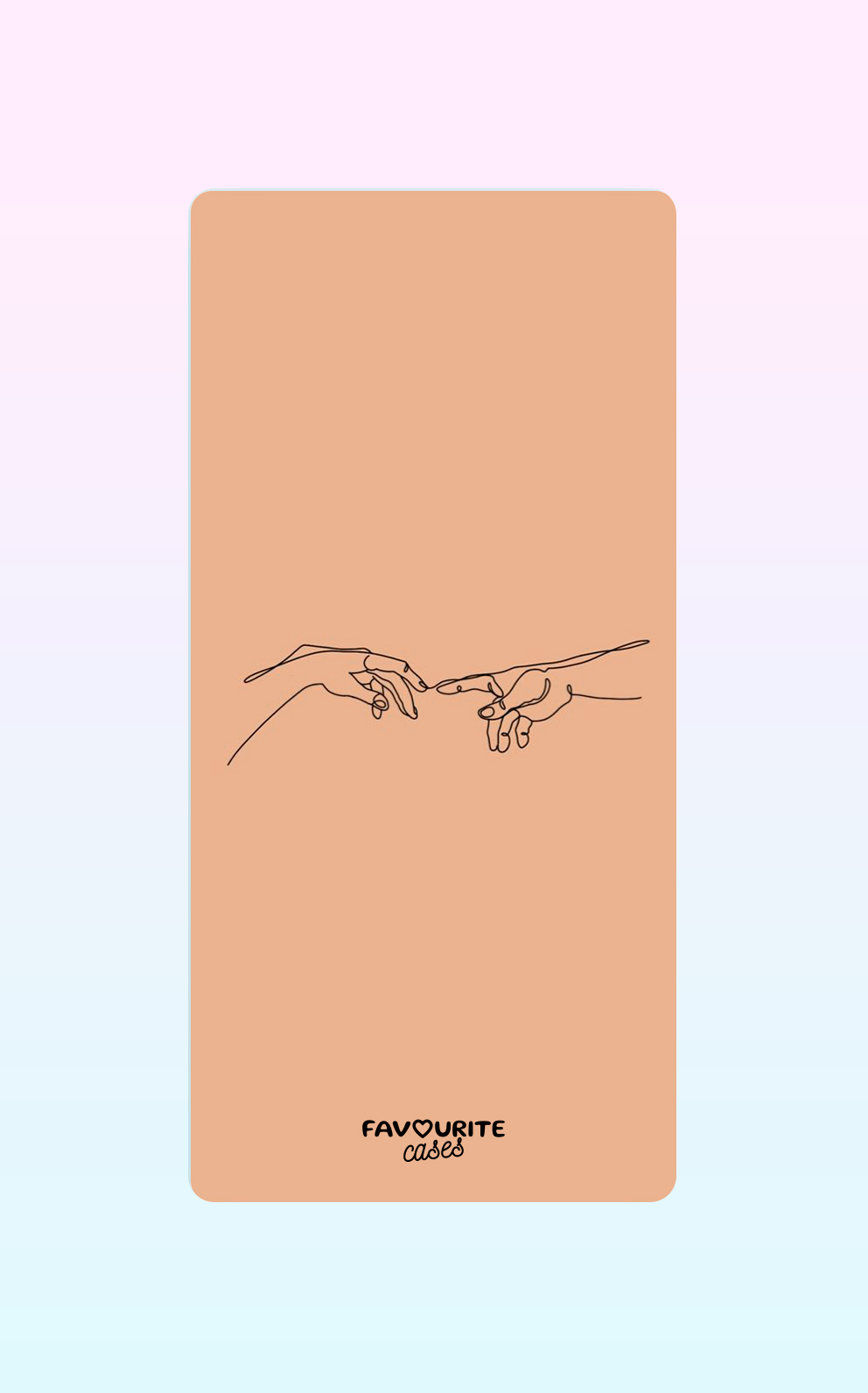 Beige Aesthetic Hand Handyhülle