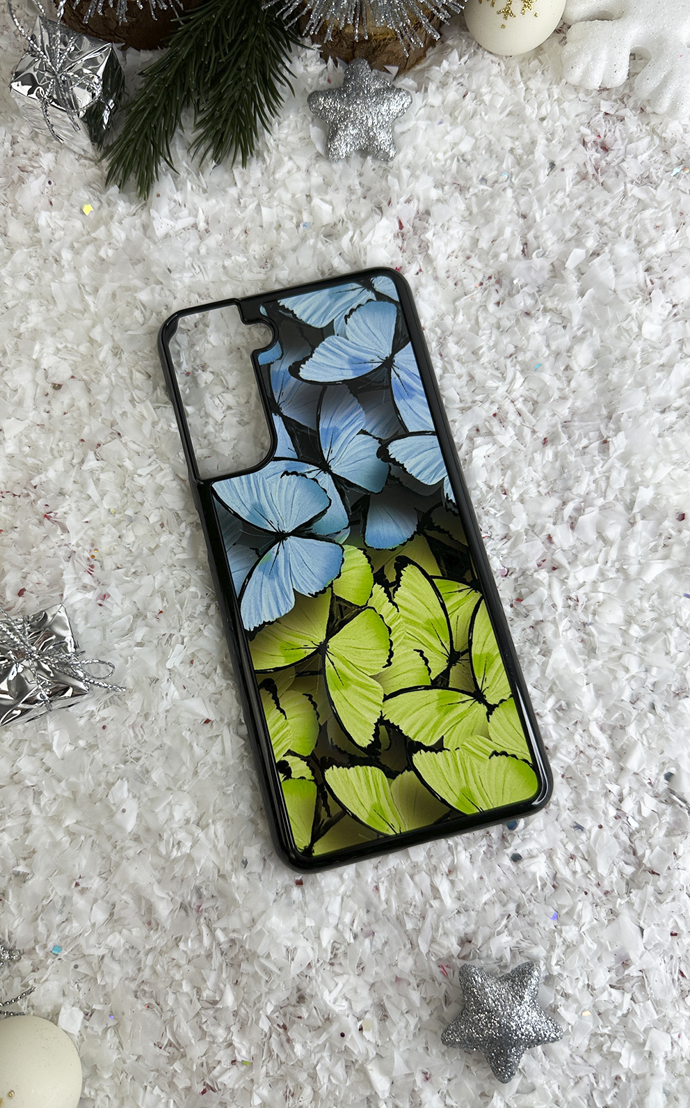 Blue And Green Butterfly Handyhülle - für das Modell Samsung Galaxy S21