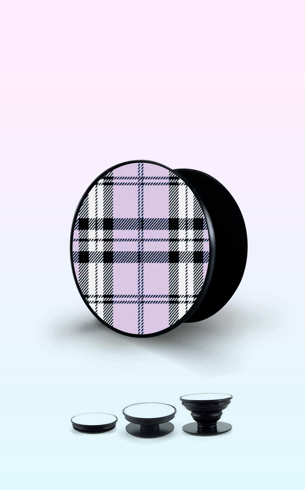 Purple Plaid Handyhalterung