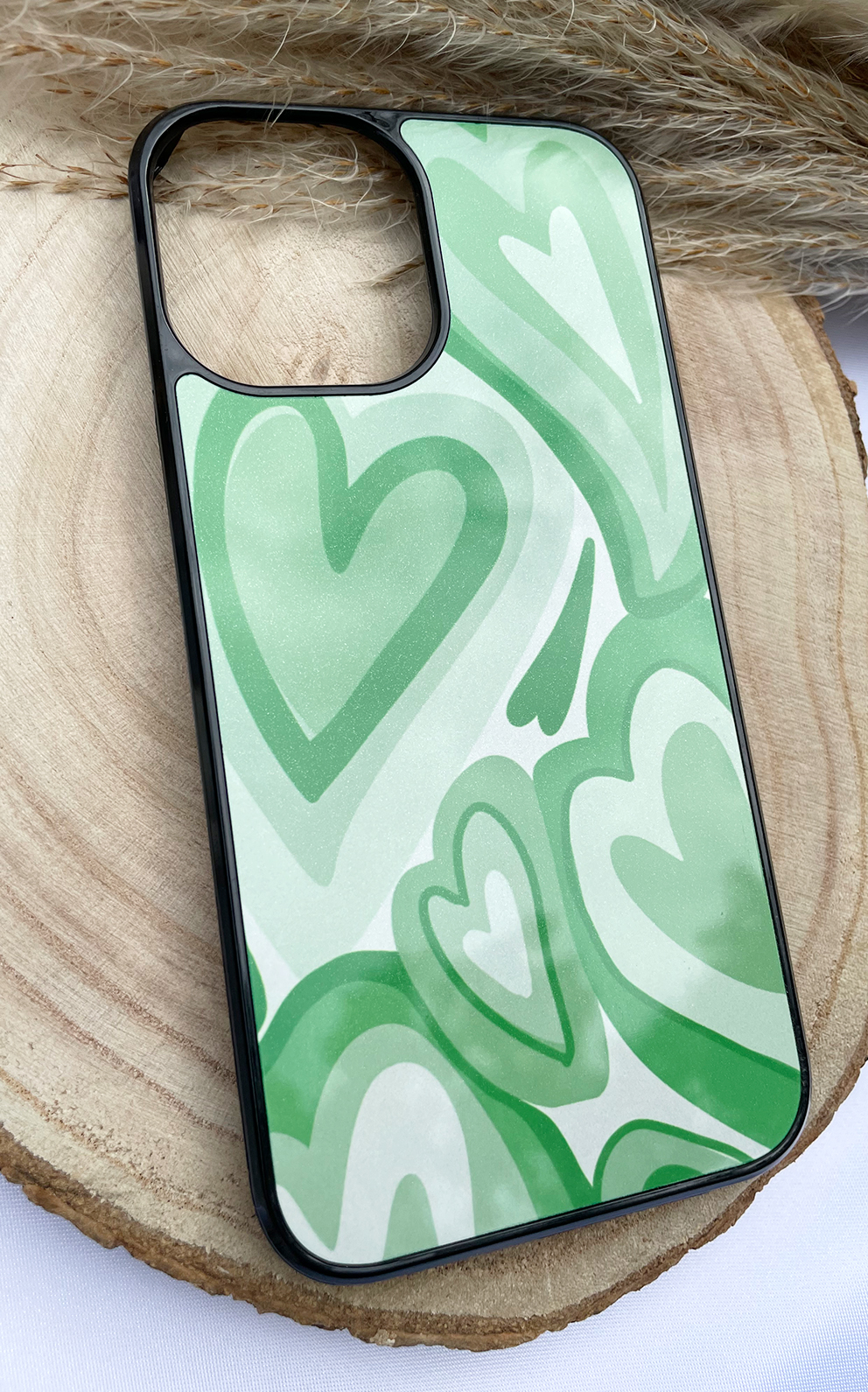 Green Hearts Handyhülle - für das Modell iPhone 12 Pro Max
